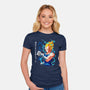 Dad Number One-womens fitted tee-Angel Rotten