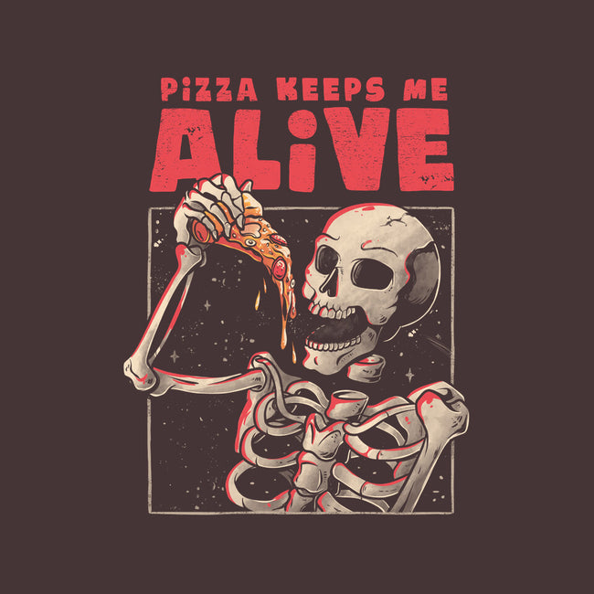 Pizza Keeps Me Alive-none memory foam bath mat-eduely