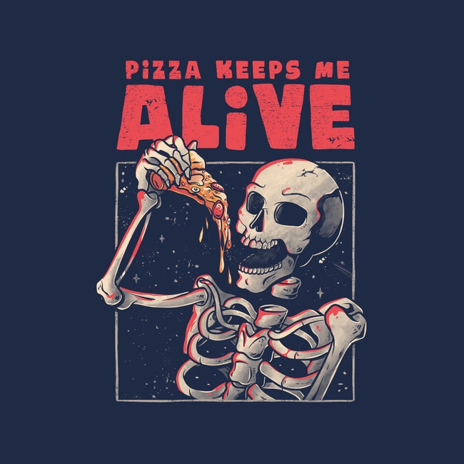 Pizza Keeps Me Alive-baby basic tee-eduely
