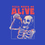 Pizza Keeps Me Alive-womens v-neck tee-eduely