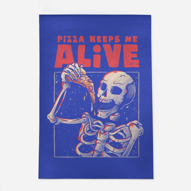 Pizza Keeps Me Alive-none indoor rug-eduely