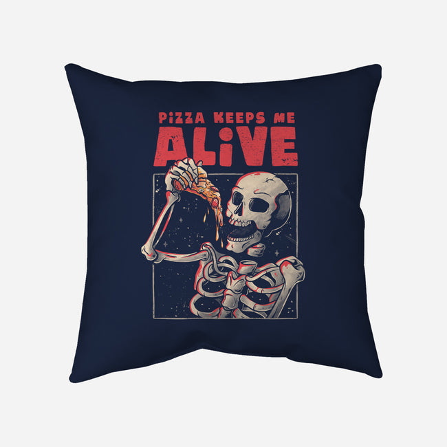 Pizza Keeps Me Alive-none removable cover throw pillow-eduely