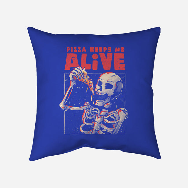 Pizza Keeps Me Alive-none removable cover throw pillow-eduely