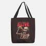 Pizza Keeps Me Alive-none basic tote-eduely