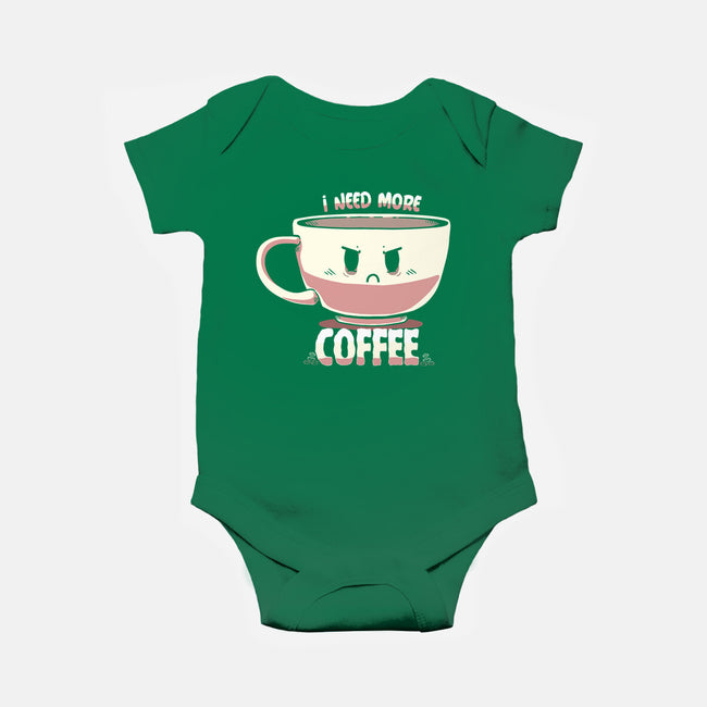 I Need More Coffee-baby basic onesie-TechraNova