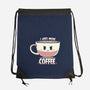 I Need More Coffee-none drawstring bag-TechraNova