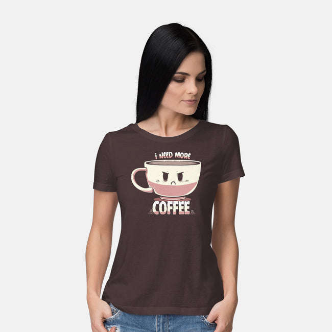 I Need More Coffee-womens basic tee-TechraNova