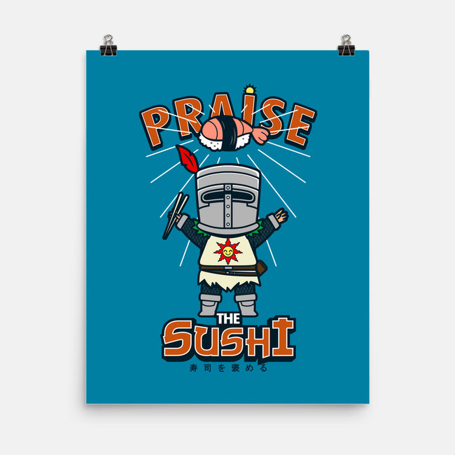 Praise the Sushi-none matte poster-Boggs Nicolas