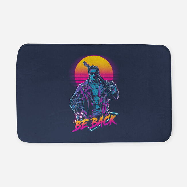 He'll Be Back-none memory foam bath mat-ddjvigo