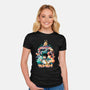 Go Beyond-womens fitted tee-Corgibutt