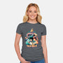 Go Beyond-womens fitted tee-Corgibutt
