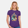 Go Beyond-womens fitted tee-Corgibutt