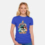 Go Beyond-womens fitted tee-Corgibutt