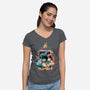 Go Beyond-womens v-neck tee-Corgibutt
