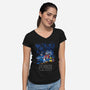 Robot Wars-womens v-neck tee-dalethesk8er