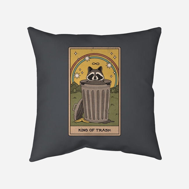 King Of Trash-none removable cover throw pillow-Thiago Correa