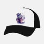 Cat Sleeping Ramen-unisex trucker hat-fanfabio