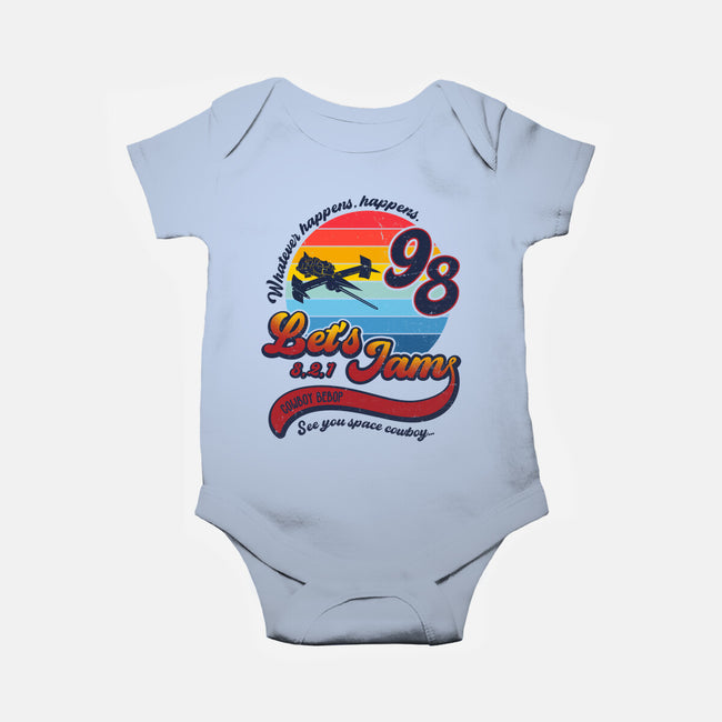 3, 2, 1. Let's Jam!-baby basic onesie-DrMonekers