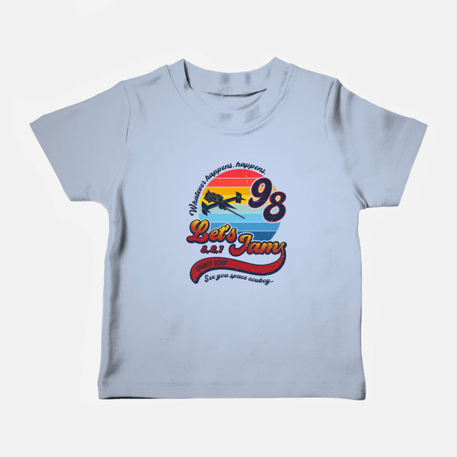 3, 2, 1. Let's Jam!-baby basic tee-DrMonekers