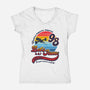 3, 2, 1. Let's Jam!-womens v-neck tee-DrMonekers