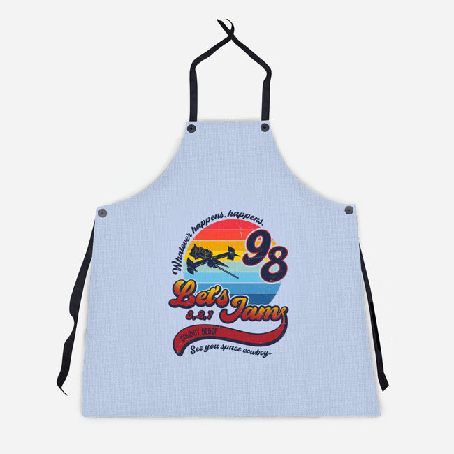 3, 2, 1. Let's Jam!-unisex kitchen apron-DrMonekers