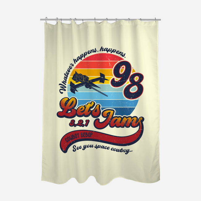 3, 2, 1. Let's Jam!-none polyester shower curtain-DrMonekers