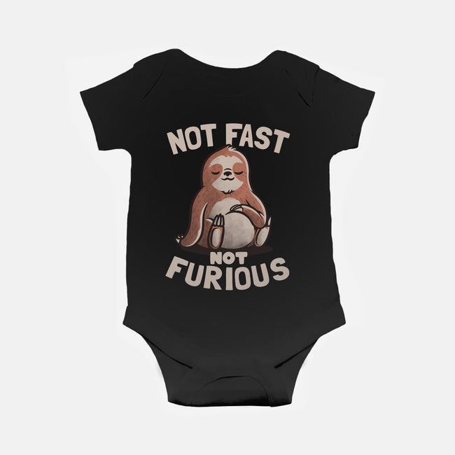 Not Fast and Not Furious-baby basic onesie-eduely