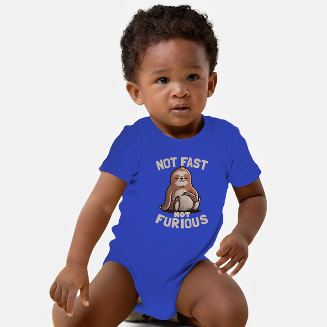 Not Fast and Not Furious-baby basic onesie-eduely