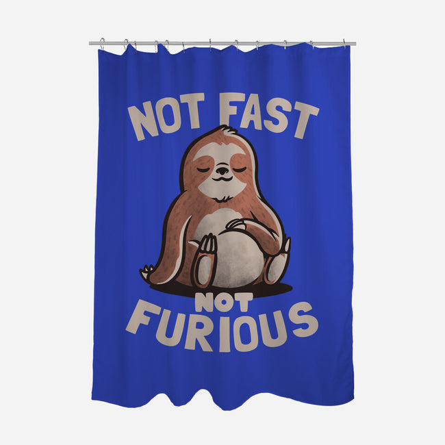 Not Fast and Not Furious-none polyester shower curtain-eduely