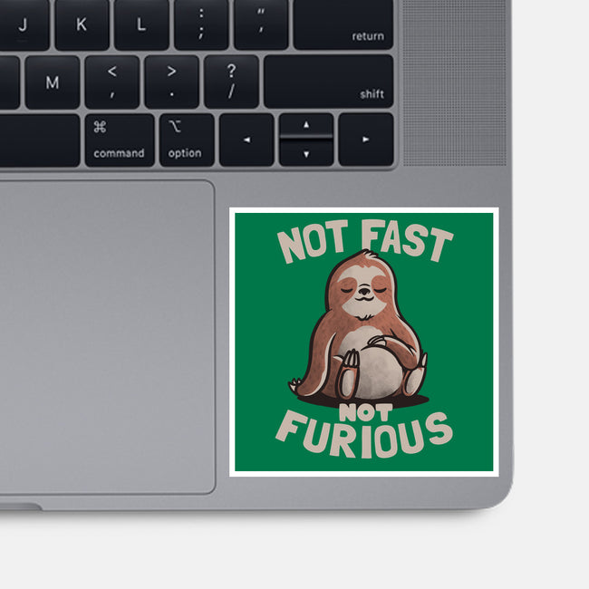 Not Fast and Not Furious-none glossy sticker-eduely