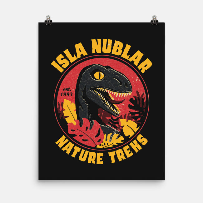 Isla Nublar Nature Treks-none matte poster-DinoMike