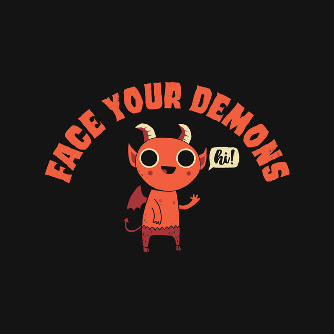 Face Your Demons-youth crew neck sweatshirt-DinoMike