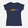 Pride Pups-womens v-neck tee-kosmicsatellite