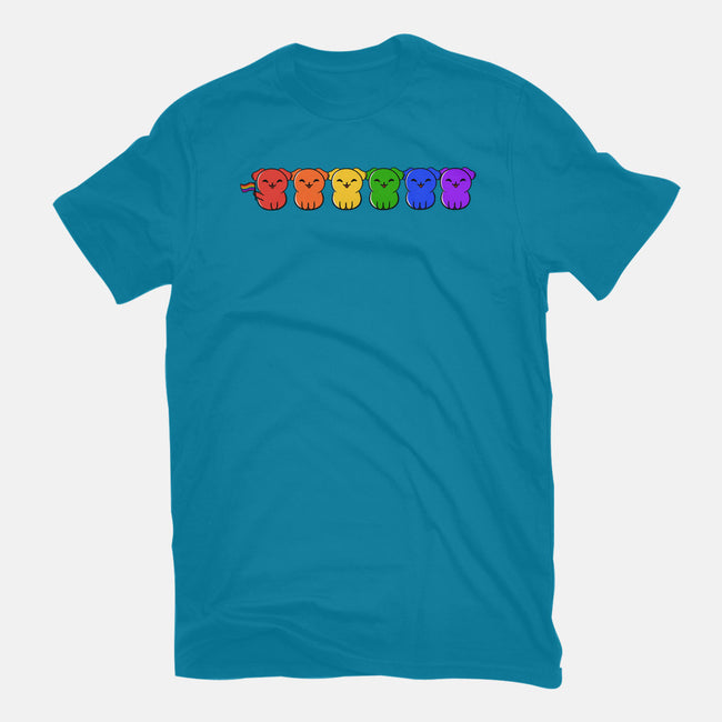 Pride Pups-womens fitted tee-kosmicsatellite