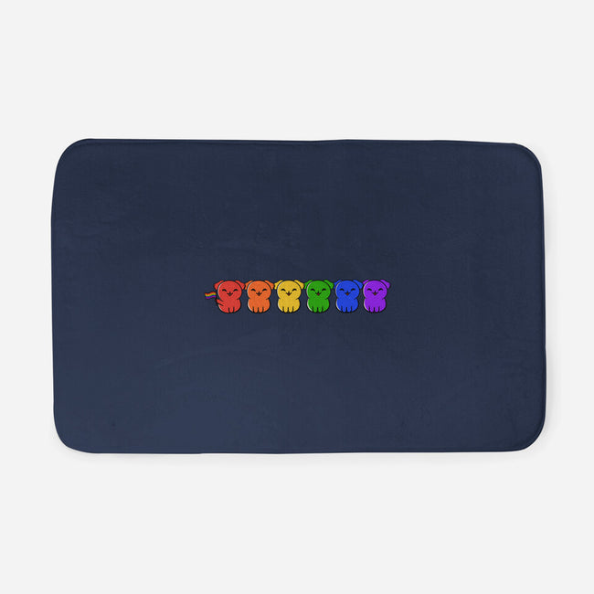 Pride Pups-none memory foam bath mat-kosmicsatellite