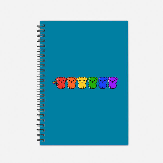 Pride Pups-none dot grid notebook-kosmicsatellite