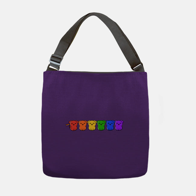 Pride Pups-none adjustable tote-kosmicsatellite