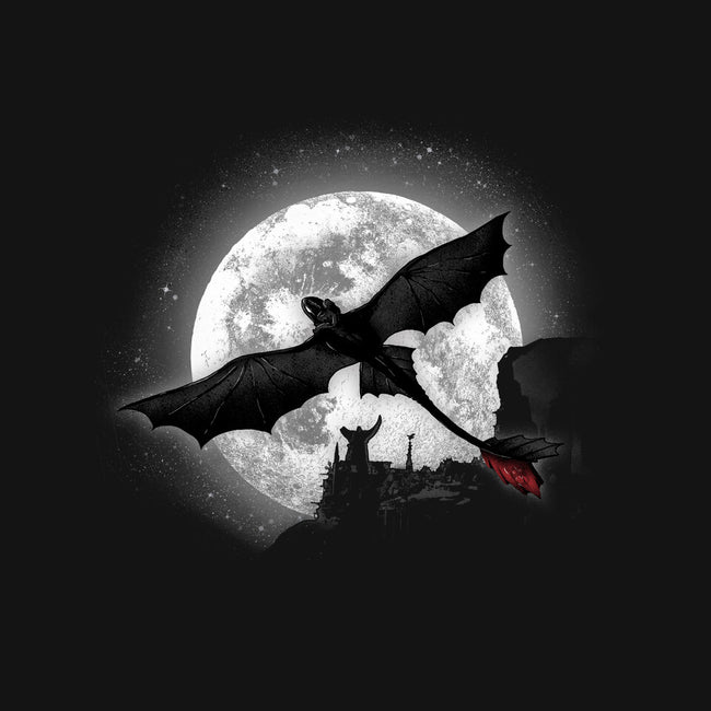 Moonlight Dragon Rider-womens v-neck tee-fanfreak1