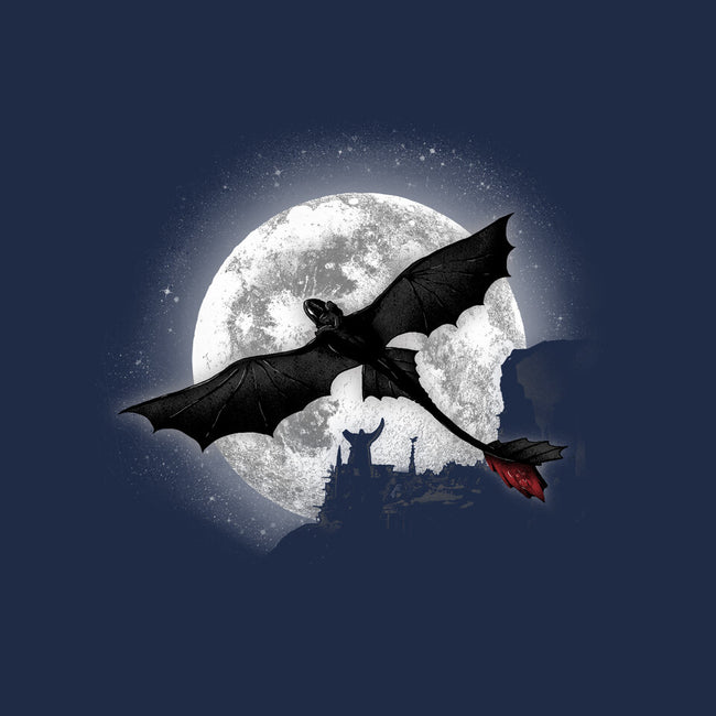 Moonlight Dragon Rider-unisex basic tee-fanfreak1