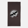 Moonlight Dragon Rider-none beach towel-fanfreak1