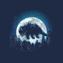 Moonlight Bison-none polyester shower curtain-fanfreak1