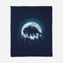 Moonlight Bison-none fleece blanket-fanfreak1