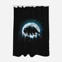 Moonlight Bison-none polyester shower curtain-fanfreak1