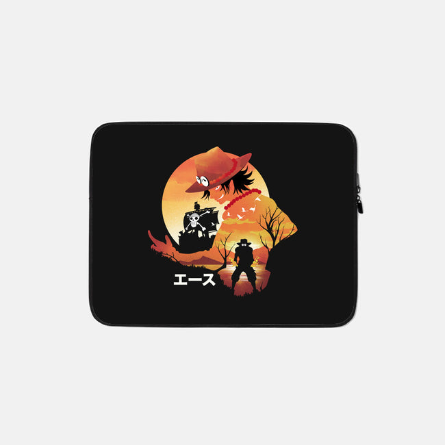 Ace Landscape-none zippered laptop sleeve-dandingeroz