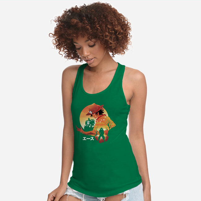 Ace Landscape-womens racerback tank-dandingeroz