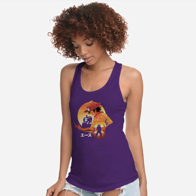 Ace Landscape-womens racerback tank-dandingeroz