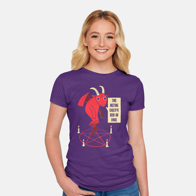 Could Have Been An Email-womens fitted tee-DinoMike