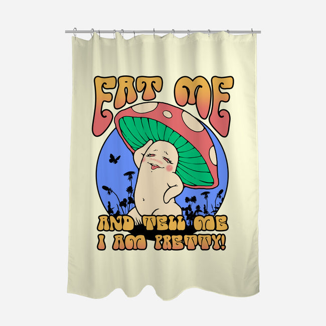 Pretty Mushroom!-none polyester shower curtain-vp021