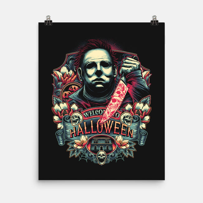 Welcome to Halloween-none matte poster-glitchygorilla
