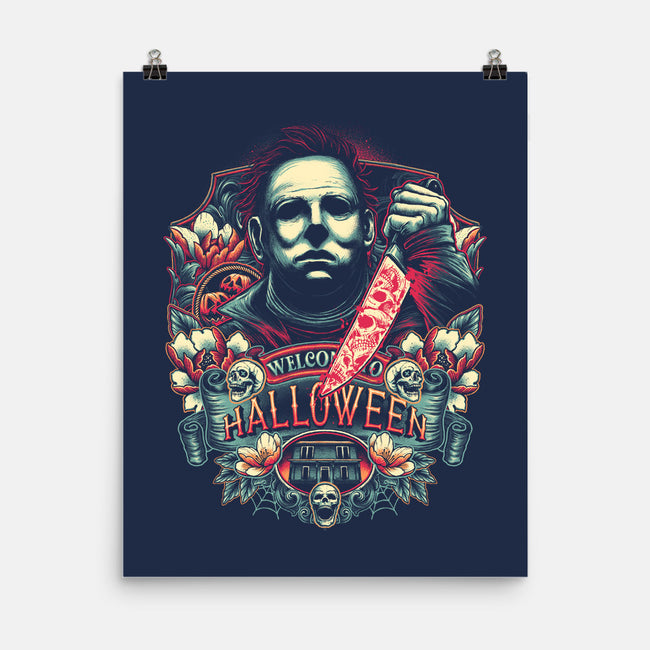 Welcome to Halloween-none matte poster-glitchygorilla
